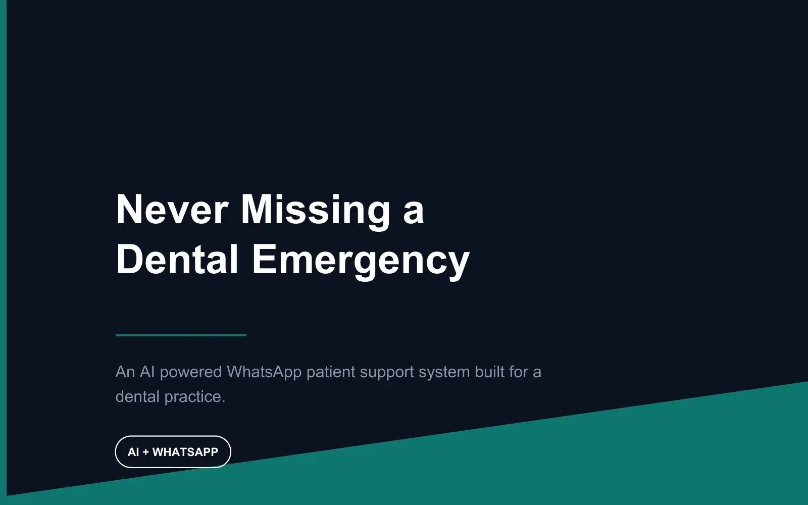 Riverside Dental Care, the live site